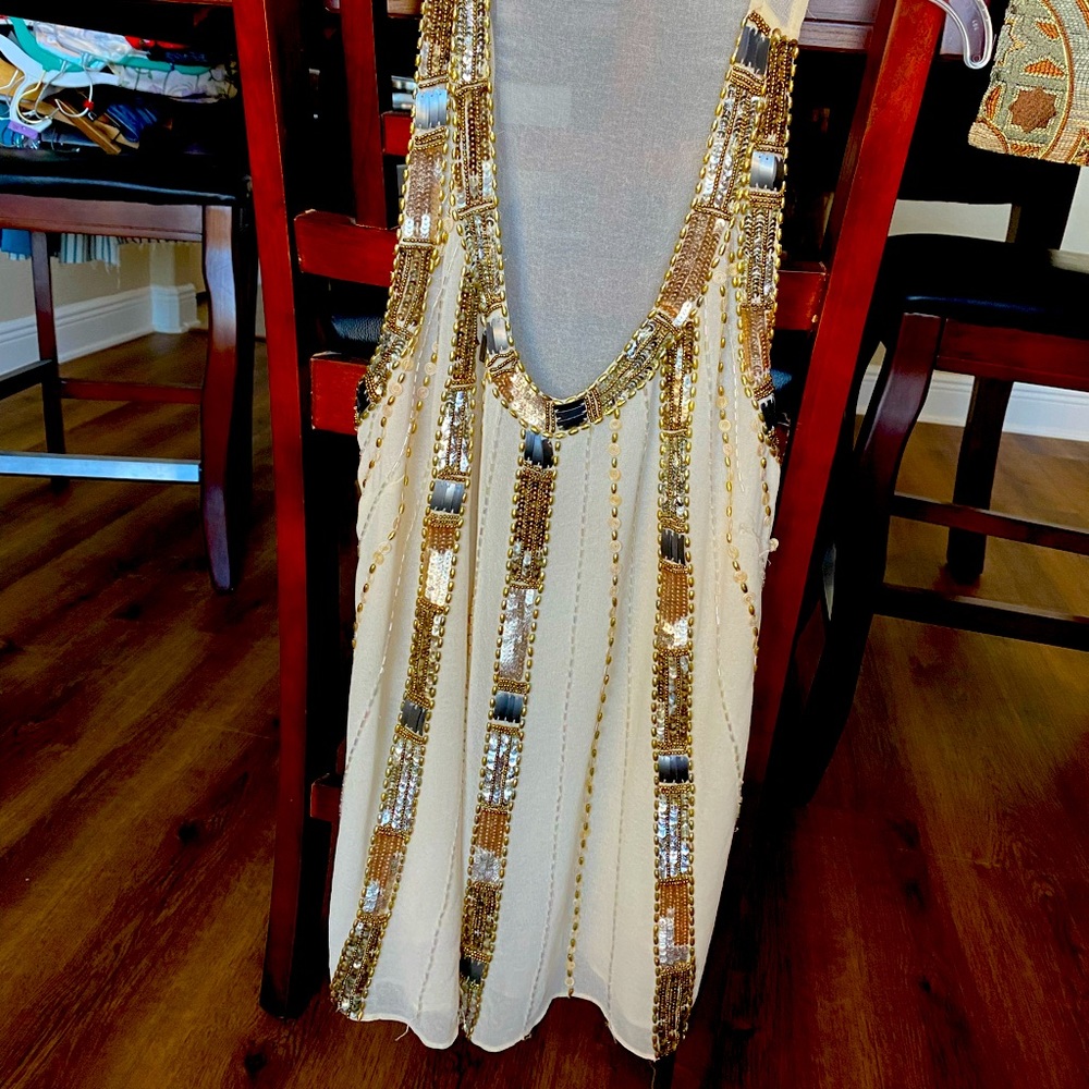 Beaded tank top